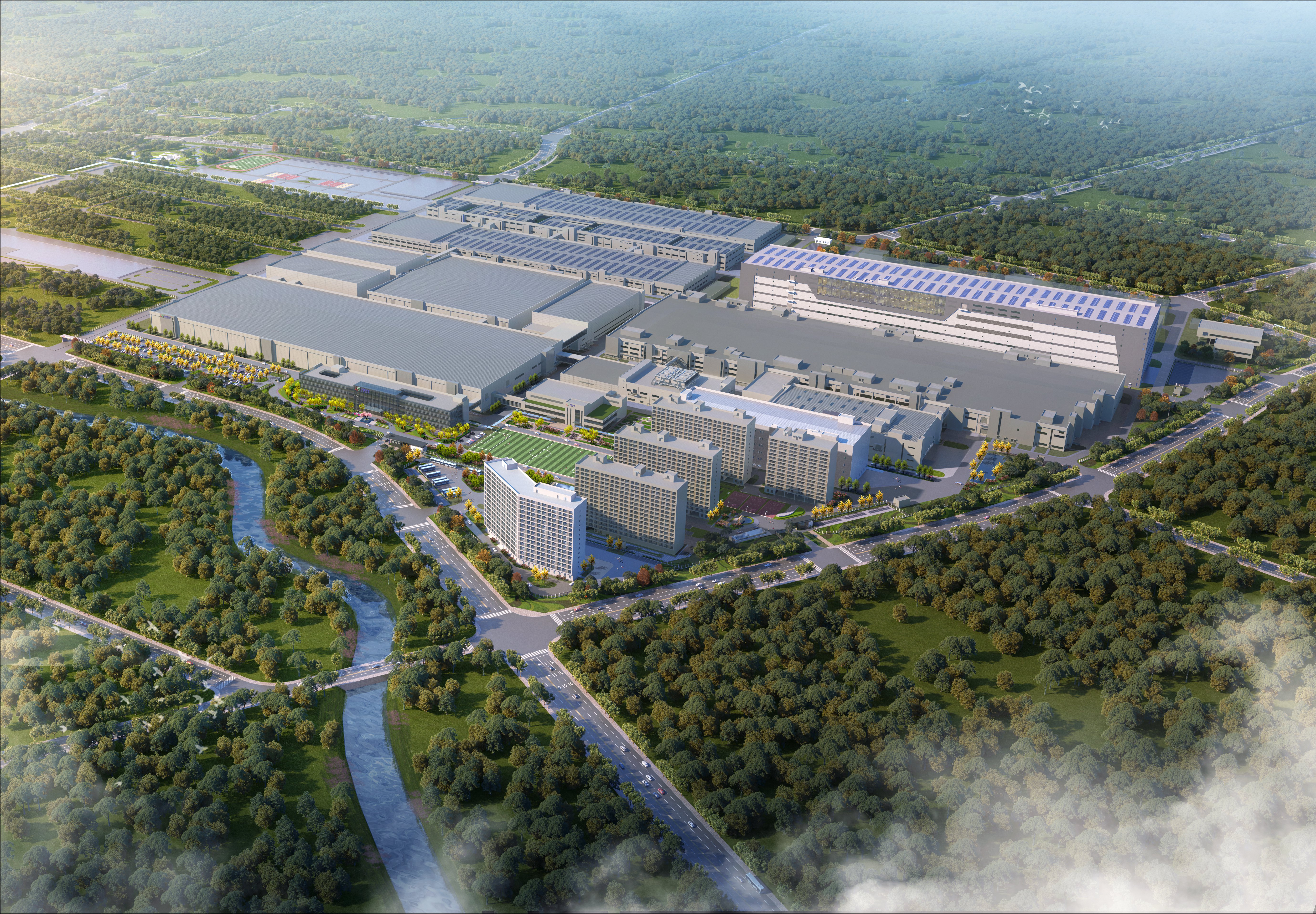 惠州华星光电高世代模组子项目宿舍楼如期封顶