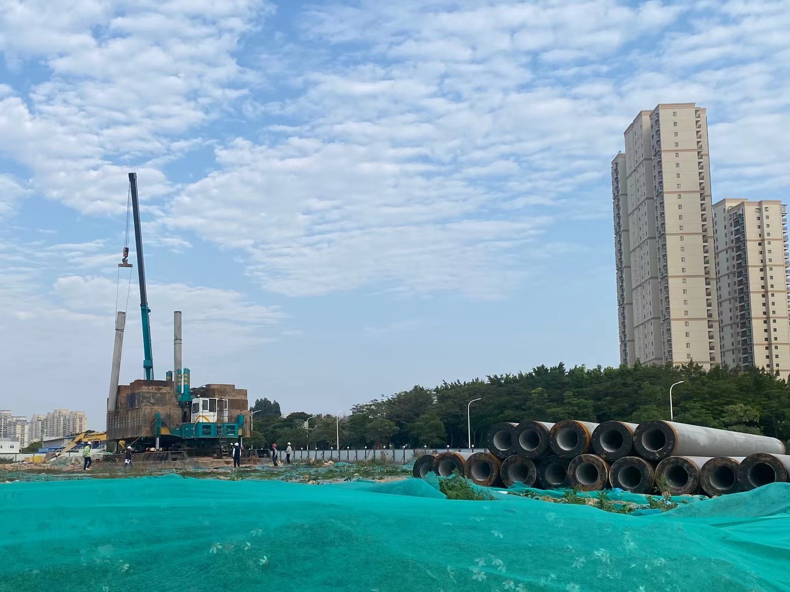 【建设发展总承包公司】20230203【工程动态】总承包公司西亭人才公寓项目工程试桩完成，附图1.jpg